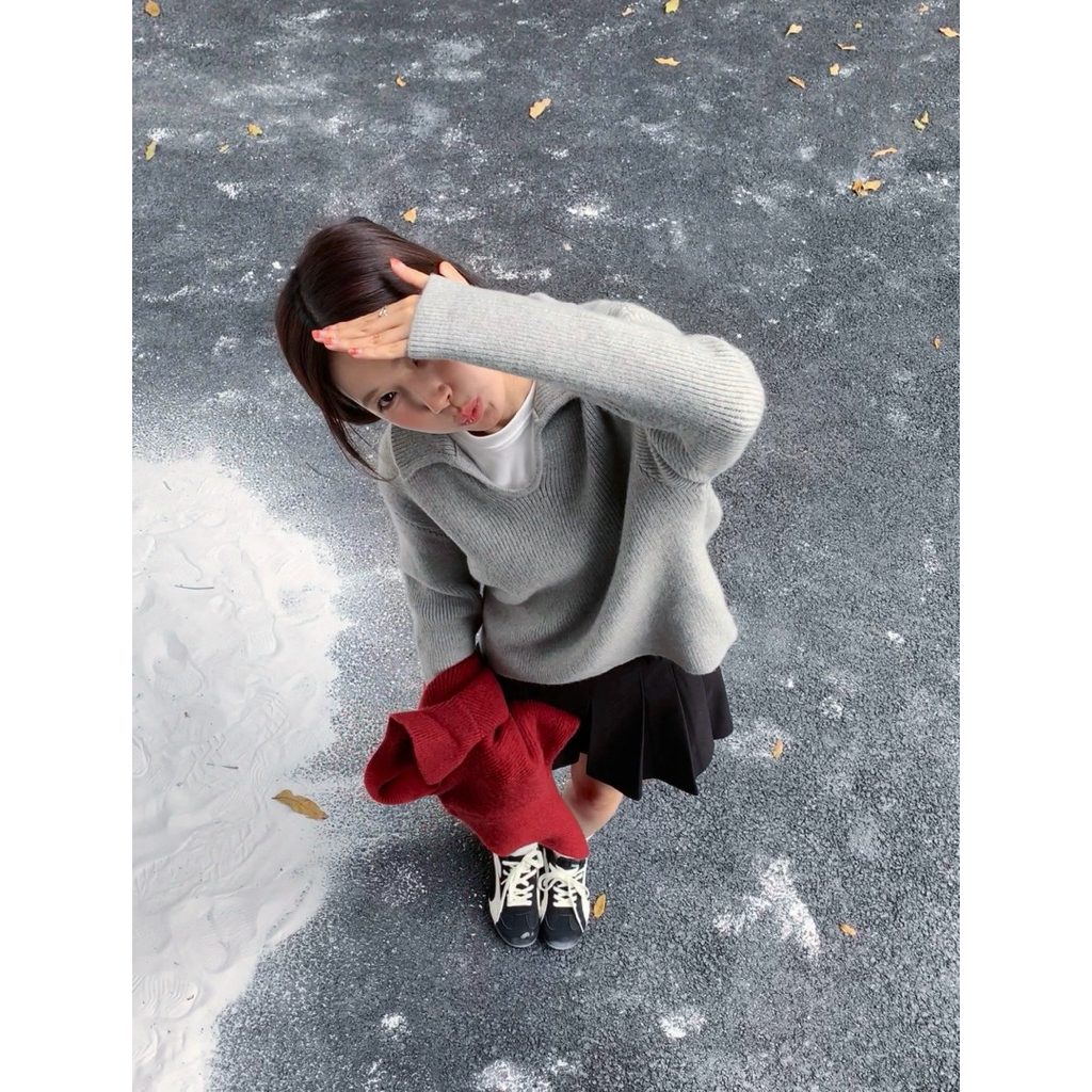 Beforesunrise-冰雪Polo厚磅毛衣(B251135)