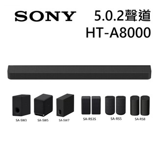【現貨】SONY HT-A8000 家庭劇院 5.0.2 聲道 聲霸 SW7 RS8 SW3 SW5 RS9 HT-A8