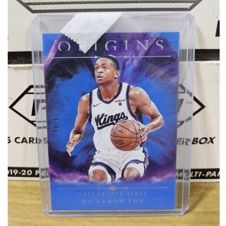 Panini Origins De'Aaron Fox 限量99 19/99 nba籃球卡