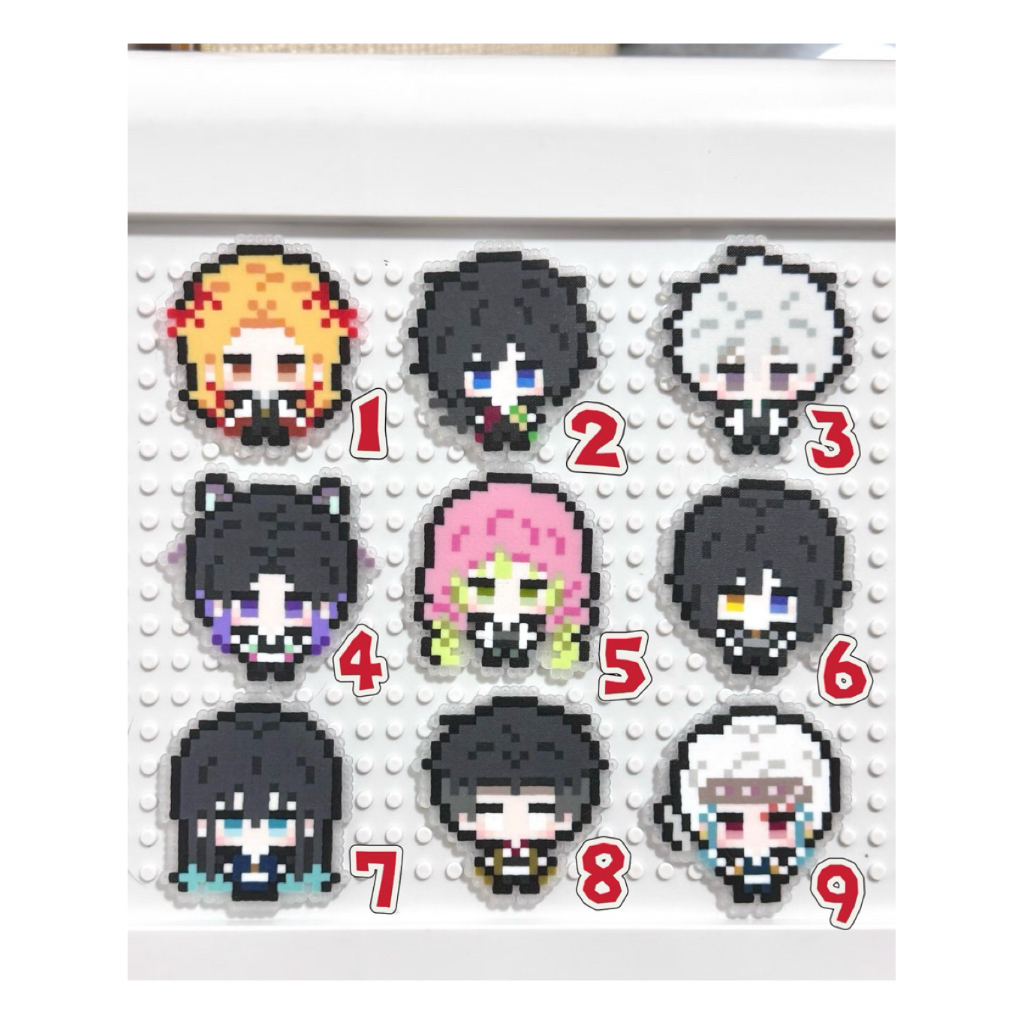 【客制化拼豆】鬼滅之刃像素小人系列｜九柱.花街.鬼月篇.香奈惠.香奈乎. 錆兔.真菰.珠世.愈史郎可訂製其他人物款式