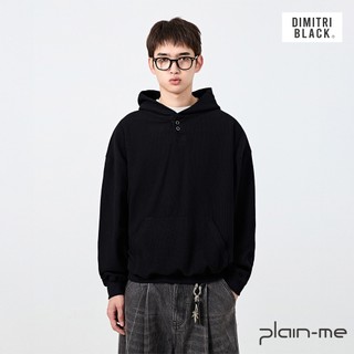 plain-me Dimitriblack [連帽亨利領] 長袖 連帽tee 長袖tee [DMB0014-252]
