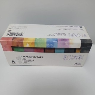 二手近新日本RINK MASKING TAPE紙膠帶 水彩八色組合 (日本購回)