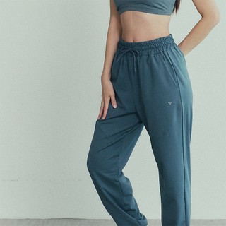 【VERVE】XY-Stretch® 寬版線條長褲 (寬鬆、修飾腿型、束口褲、吸濕排汗、彈性、透氣、運動/休閒長褲)