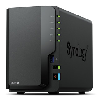現貨 Synology群暉 DiskStation DS225+ NAS網路儲存伺服器(2Bay/Intel/2GB