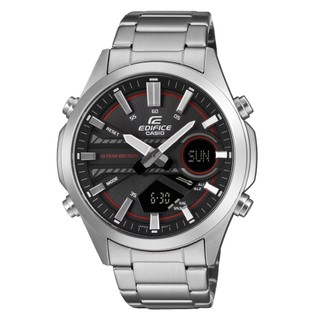 CASIO 卡西歐(EFV-C120D-1A4) EDIFICE 運動休閒 長效電力 數位指針雙顯錶 男錶