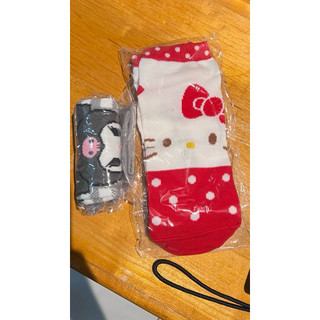 （下單隔日出貨） 全新｜SANRIO三麗鷗｜ Hello Kitty +庫洛米（一組）｜襪子