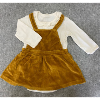 Uniqlo假兩件吊帶裙 70cm