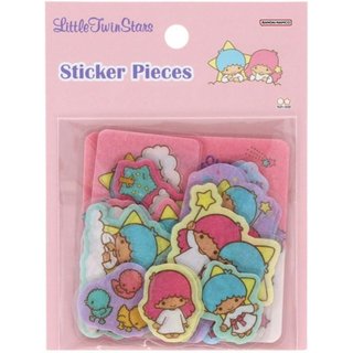 日本 sun-star Little Twin Stars 單張貼紙包/ 粉 eslite誠品