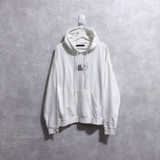 ［M］MARK GONZALES White Graphic Hoodie 聯名圖案連帽上衣 a190