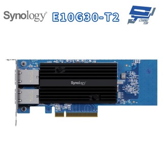 昌運監視器 Synology群暉 E10G30-T2 雙埠 10GbE 10GBASE-T 擴充卡