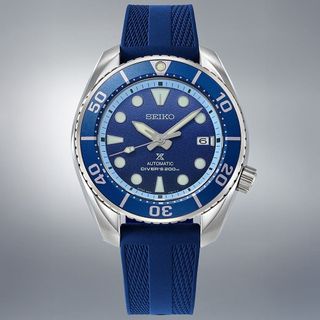 SEIKO 精工 Prospex 亞洲限量款 印尼藍火火山 200米潛水機械錶 6R35-03N0B(SPB543J1)