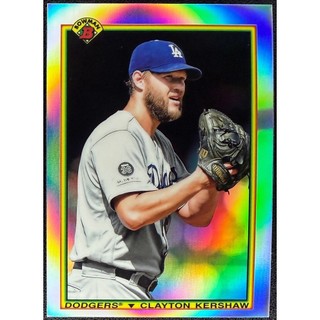 棒球 球員卡 Clayton Kershaw 2020 Bowman 1990 Bowman 閃亮特卡