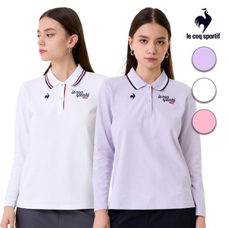 【LE COQ SPORTIF 法國公雞】吸濕排汗長袖POLO衫-女款-3色可選-LWW22042