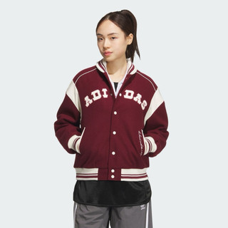 ADIDAS ORIGINALS 愛迪達 阿迪達斯 三葉草 女運動外套-紅色 VRCT BOMBER W