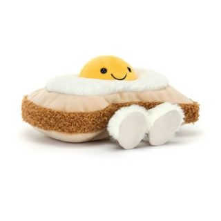 Jellycat 吐司煎蛋娃娃｜Amuseable Toast with Egg #超可愛 #送禮首選 #早餐控