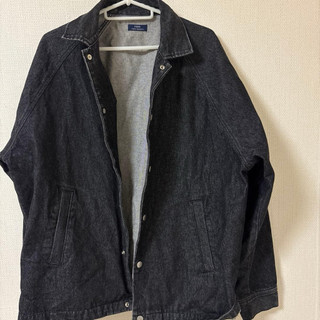 URBAN RESEARCH ITEMS 黑色牛仔外套 工裝丹寧 寬版美式風格