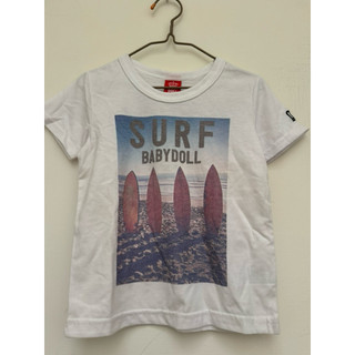 🔍現貨可出 📍日單Baby doll 110公分 白色塗鴉短袖t shirt