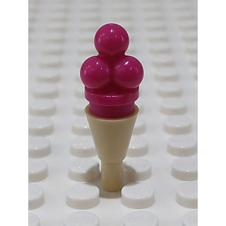 【樂高大叔】LEGO#樂高#食物#冰淇淋#品紅色#