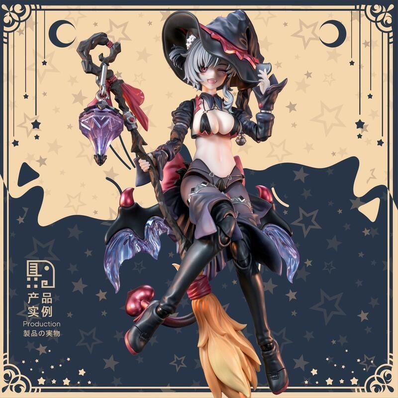 ✨耘動漫 現貨 次元具象 1/12 見習魔女 星川貓貓 黑髮版 可動 公仔