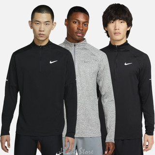 【吉喆】促銷↘ Nike Dri-FIT 反光 彈性 排汗 半開襟 跑步 薄長T HV2181 DD4757-010