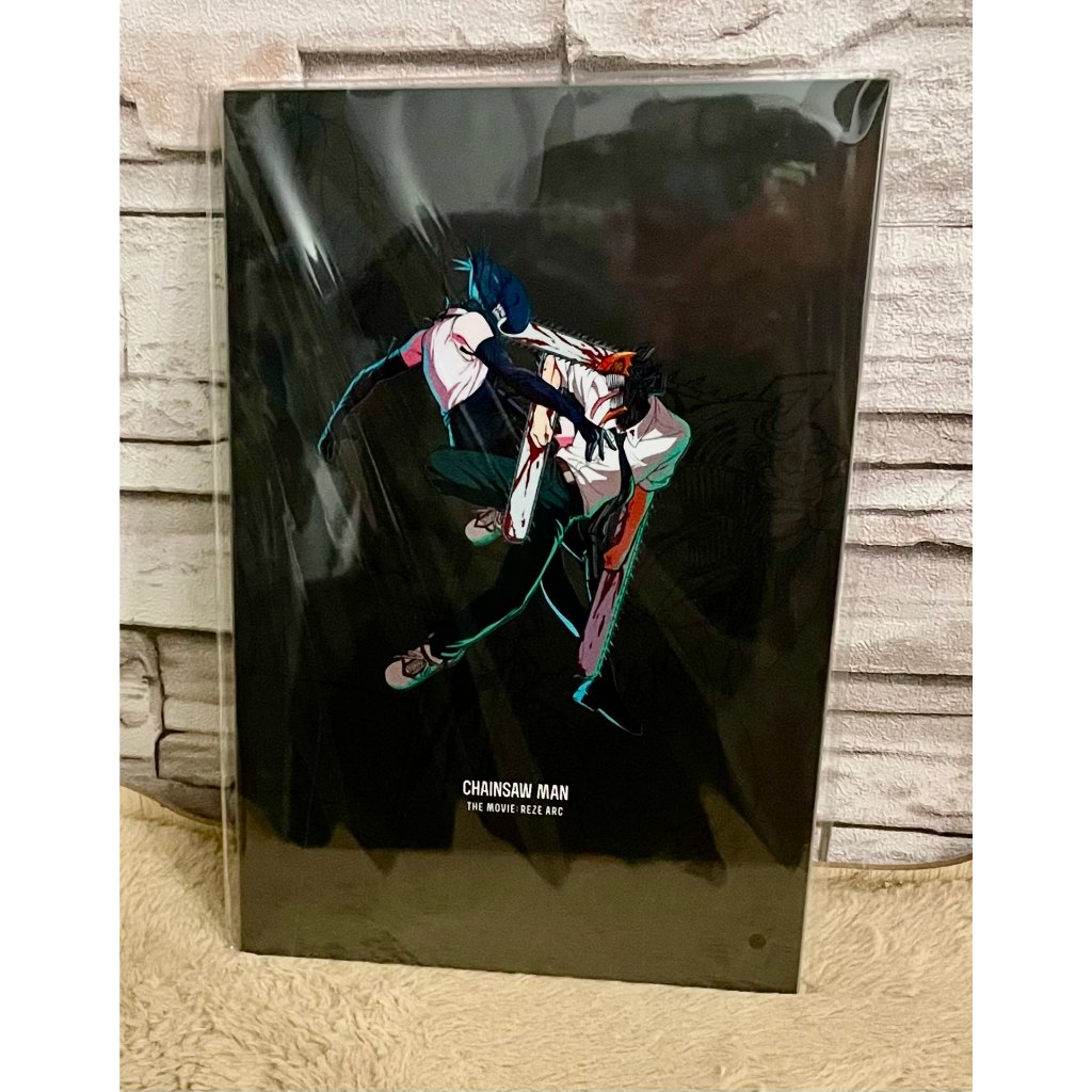 【正版-鏈鋸人台灣特典海報】鏈鋸人 蕾潔篇 早川秋 蕾潔柔色 海灘 水中女神 夜光 波奇塔爆米花桶 透窗 海報