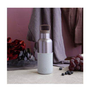 二手 HYDY~2022夢幻新色480ml 保溫瓶 | 星紫瓶 - 雲灰(水波紋)