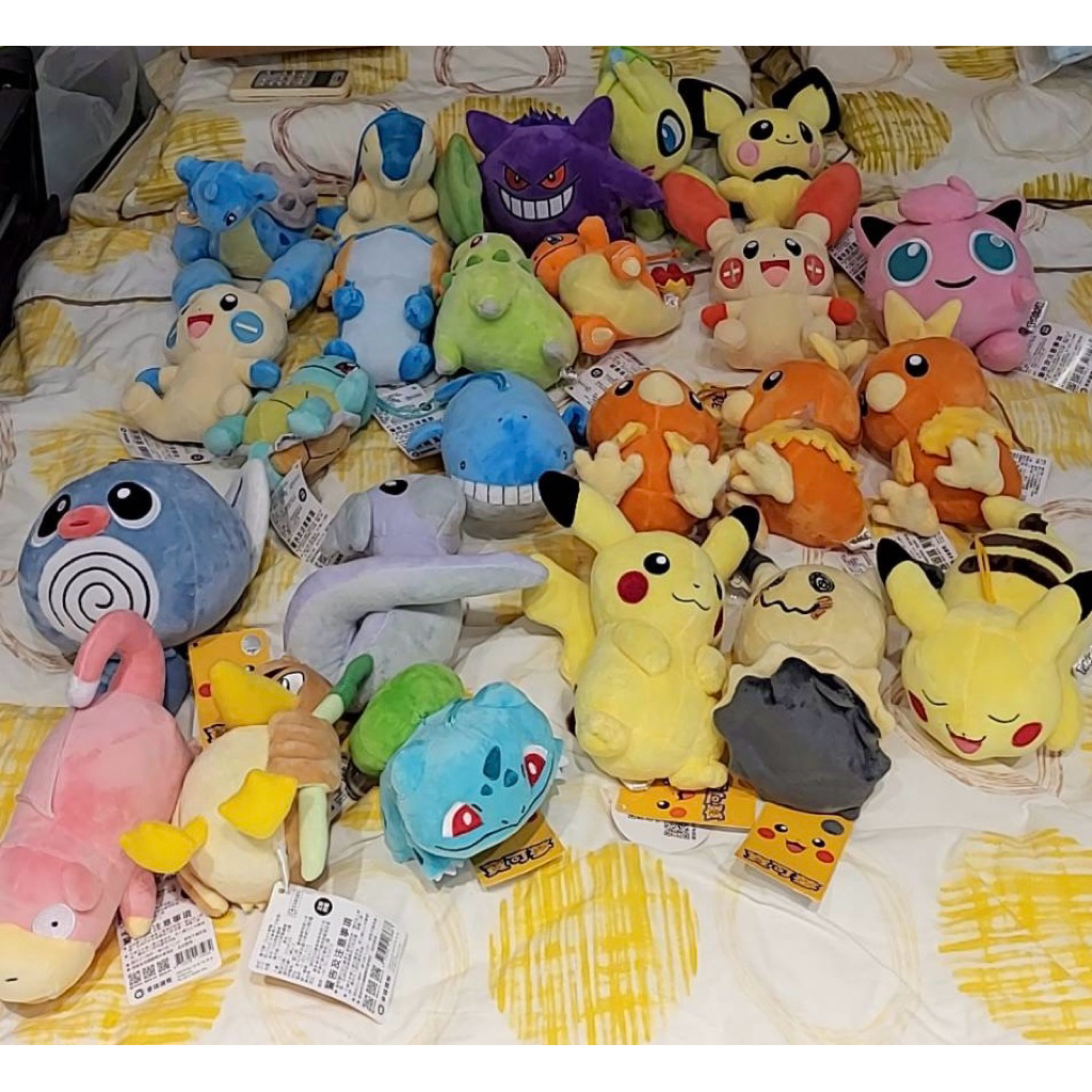 《正版現貨  寶可夢出清拍賣》 15公分 寶可夢大集合 妙蛙種子 胖丁 皮卡丘 正負電拍拍 小火龍 耿鬼 蚊香蛙 1