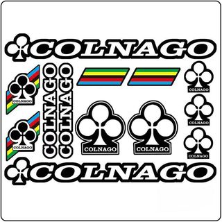 🚲車貼樂園 公路自行車車架改裝裝飾貼紙 COLNAGO-12 義大利梅花車架貼山地車換色貼紙公路自行車改裝貼紙 車架改色