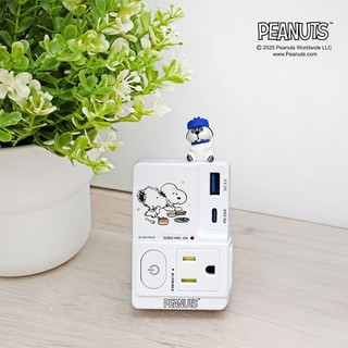 ❤️現貨❤️infoThink 歐拉夫系列智能快充轉接座 110v typec延長線 史奴比插座 usb快充延長線