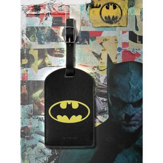 正版聯名 BATMAN蝙蝠俠 超級英雄黑色蝙蝠圖案行李吊牌 吊飾