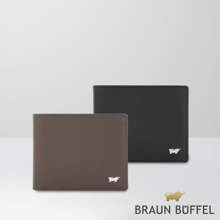 【BRAUN BUFFEL】羅根-A 14卡中間翻透明窗短夾-多色賣場(德國小金牛台灣總代理)/BF569-317