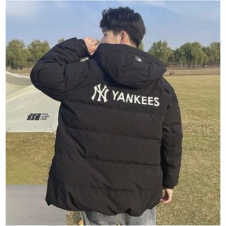 MLB Korea 正韓代購 道奇 LA Dodgers / 洋基 NY Yankees 學院風 連帽 羽絨 外套