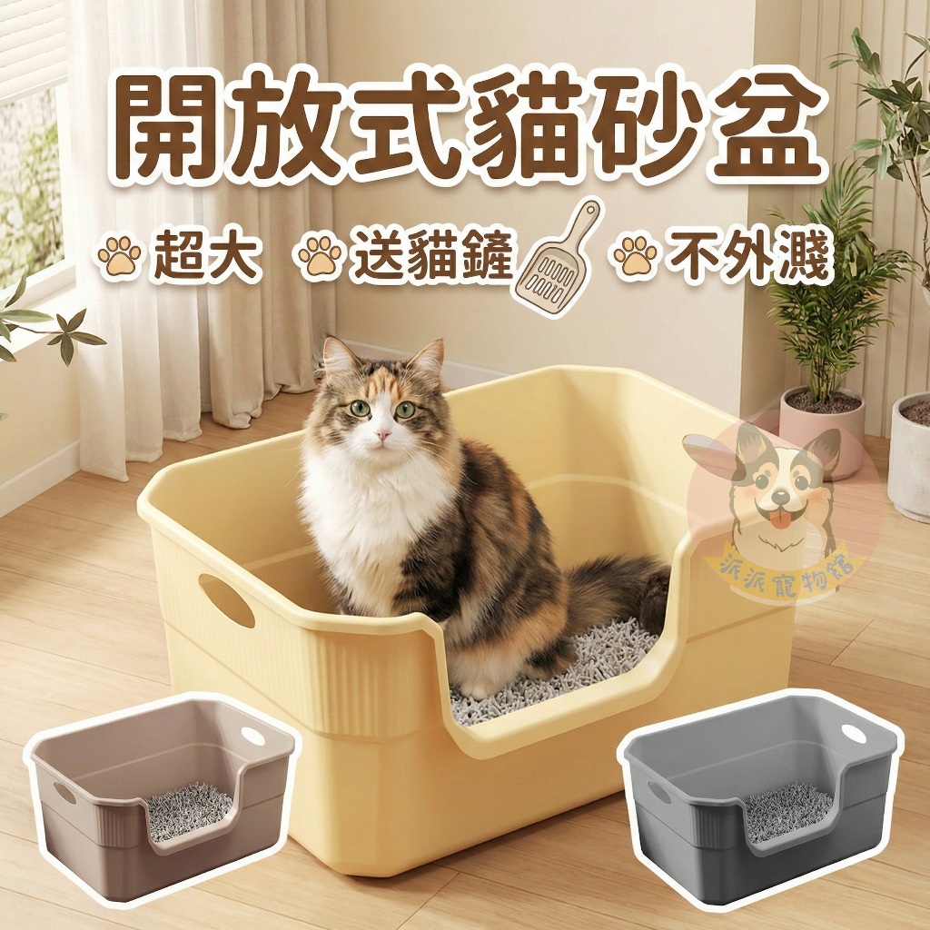 送貓鏟✨ 開放式貓砂盆💗 貓砂盆 貓盆 貓廁所 貓砂 大貓砂盆 貓砂鏟貓咪用品貓沙寵物用品貓用品貓沙盆貓鏟貓咪幼貓用品