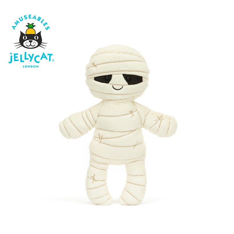 💛英國Jellycat木乃伊鮑勃搞怪毛絨玩具新年禮物玩偶安撫公仔娃娃