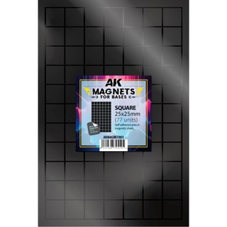 AKMAGNET003-Square 25x25mm (77 units)-底座磁鐵 - 正方 25 X 25(77入)