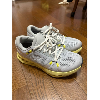 On 跑 路跑鞋 Cloudsurfer 2 女-冰川灰/檸檬黃 US7.5(24.5CM)
