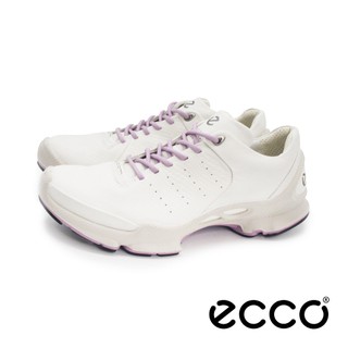 ecco(女)BIOM健步C系列女士運動戶外鞋 女鞋-白紫