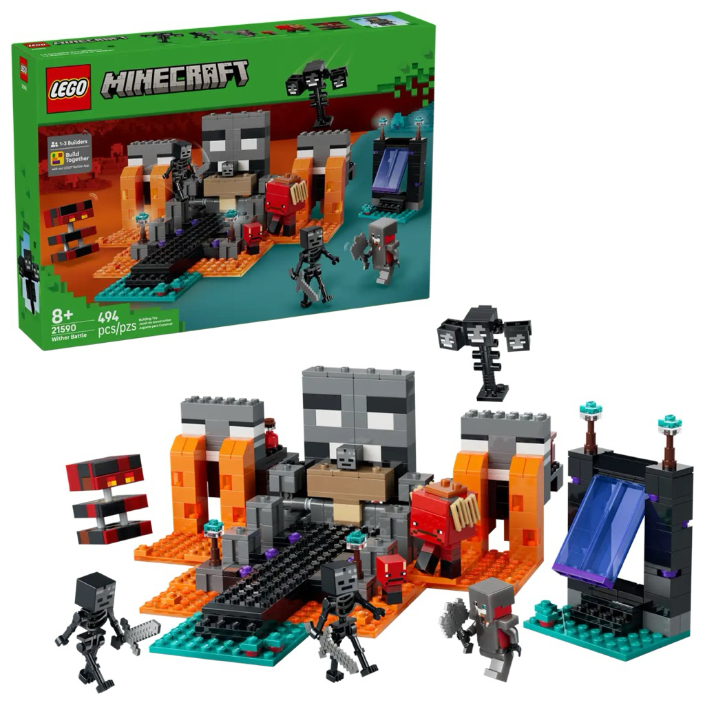 【台中翔智積木】LEGO 樂高 Minecraft 麥塊系列 21590 凋零怪大戰