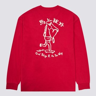 [unclev1966] VANS x BOLIN CNY LONG SLEEVES 紅色 馬年藝術家 長袖