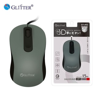 【GLiTTER 宇堂科技】《GT-852》USB有線光學滑鼠 PDI1000 桌機滑鼠 筆電滑鼠 1.5M