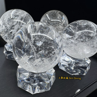 天然白水晶球 優惠組 白水晶球 水晶球 白水晶 彩虹水晶球 乾淨帶彩虹 🌠三新水晶🌠 有球必應