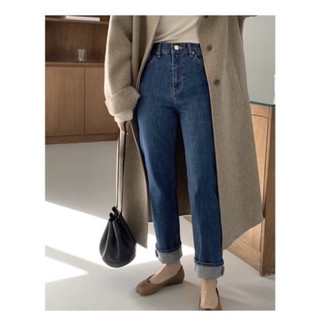 正韓🇰🇷蔬菜家vegetable 🤎deep mood denim pant深藍高腰牛仔褲𝐒