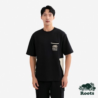 Roots 男裝-ROOTS CANADA BLOCKED 圓領上衣