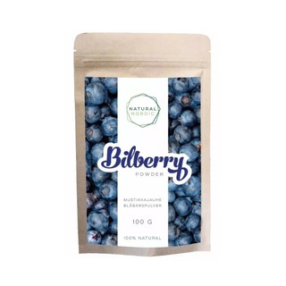 【Natural Nordic】北歐藍莓粉山桑子Bilberry芬蘭森林野生越橘粉歐盟有機超級食物無糖