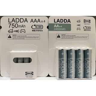 IKEA 充電電池 LADDA 充電電池 AA 3號電池 AAA 4號電池 1.2V 鎳氫充電電池 日本製