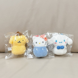 三麗鷗 / 雪人 QQ毛 玩偶吊飾 Hello Kitty 布丁狗 大耳狗