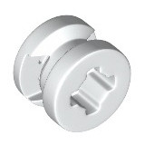 【金磚屋】34337WT4 LEGO 樂高零件 White Wheel 8mm D. x 6mm with Slot