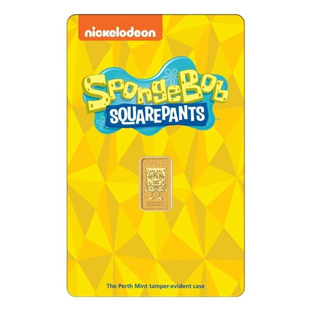 2025澳洲海綿寶寶金條1公克 檢驗卡裝