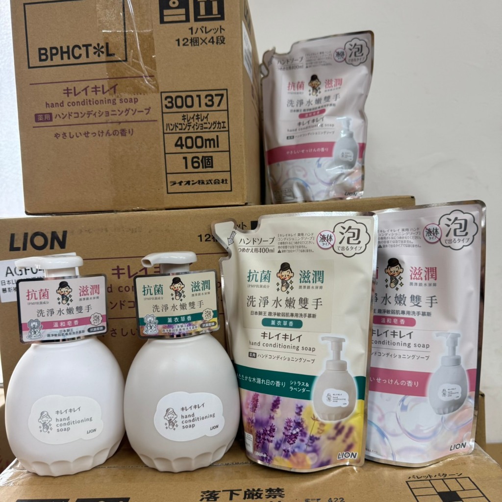 現貨 日本 獅王 LION 趣淨敏弱肌專用洗手慕斯 瓶裝450ml 補充包400ml