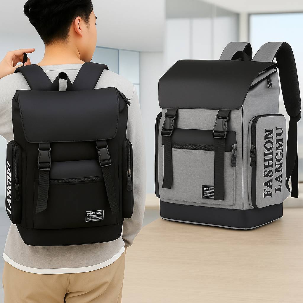 【台灣現貨】【都會型男 大容量後背包】🔥背包女 帆布 尼龍 防水 小後背包 電腦包 背包 後背包 書包 旅行 CAKO